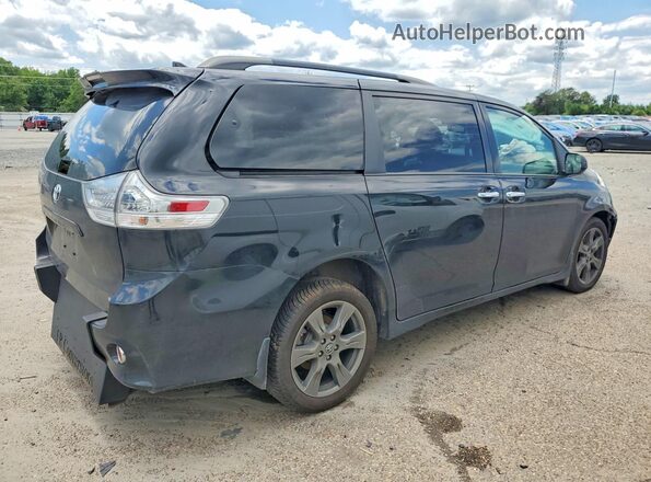 5TDXZ3DC0KS009758 2019 TOYOTA SIENNA Черный Задняя правая четверть