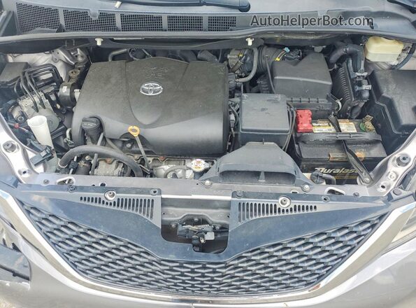5TDXZ3DC1HS849816 2017 TOYOTA SIENNA Gray Engine compartment view