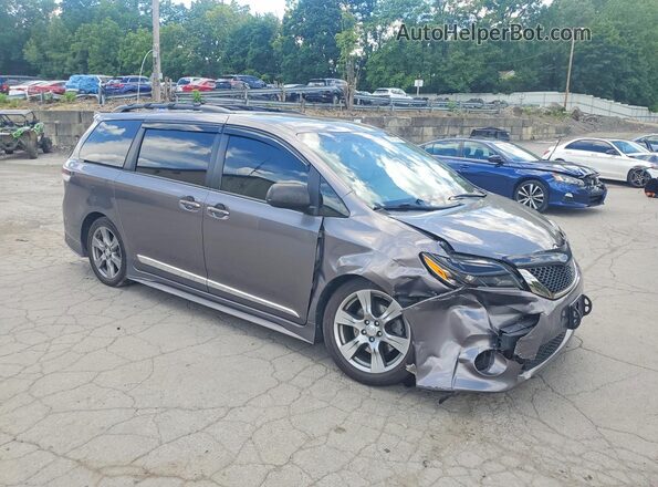 5TDXZ3DC1HS849816 2017 TOYOTA SIENNA Gray Front right