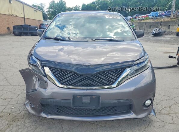 5TDXZ3DC1HS849816 2017 TOYOTA SIENNA Gray Front view
