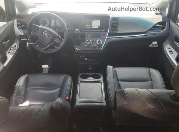 5TDXZ3DC1HS849816 2017 TOYOTA SIENNA Gray Dashboard view