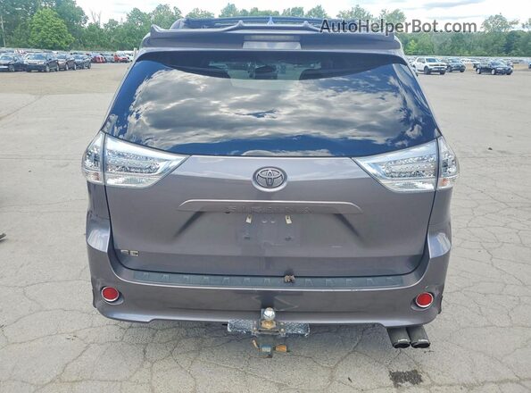 5TDXZ3DC1HS849816 2017 TOYOTA SIENNA Gray Rear view