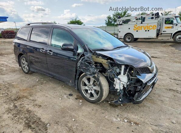 5TDXZ3DC1JS957312 2018 TOYOTA SIENNA Black Առջևի աջ