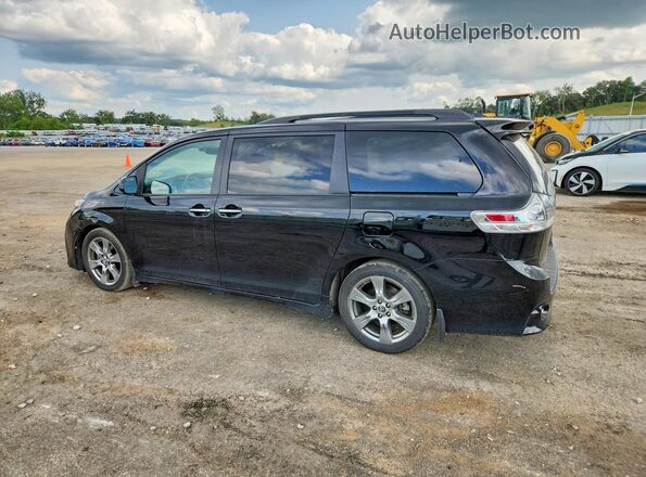 5TDXZ3DC1JS957312 2018 TOYOTA SIENNA Black Հետևի ձախ