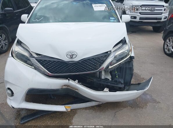 5TDXZ3DC2HS802066 2017 TOYOTA SIENNA White Widok zestawu wskaźników