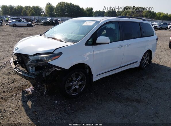 5TDXZ3DC3HS843158 2017 TOYOTA SIENNA White Передня ліва чверть