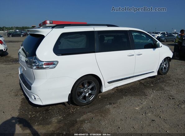 5TDXZ3DC3HS843158 2017 TOYOTA SIENNA White Задня права чверть