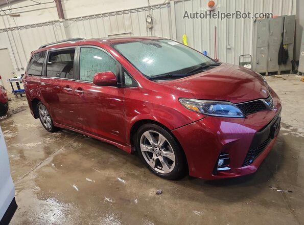 5TDXZ3DC3JS934095 2018 TOYOTA SIENNA Red Delantero derecho