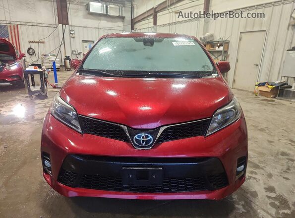 5TDXZ3DC3JS934095 2018 TOYOTA SIENNA Red Vista frontal