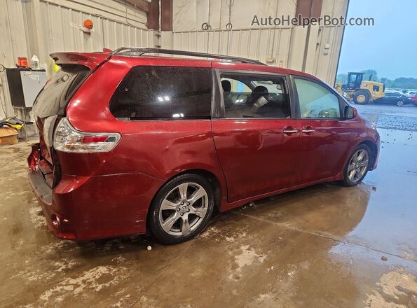 5TDXZ3DC3JS934095 2018 TOYOTA SIENNA Red Trasero derecho