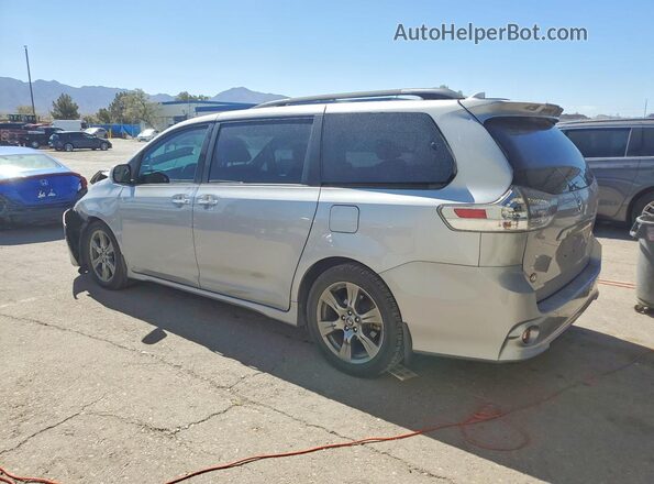 5TDXZ3DC4JS907049 2018 TOYOTA SIENNA Silver Հետևի ձախ
