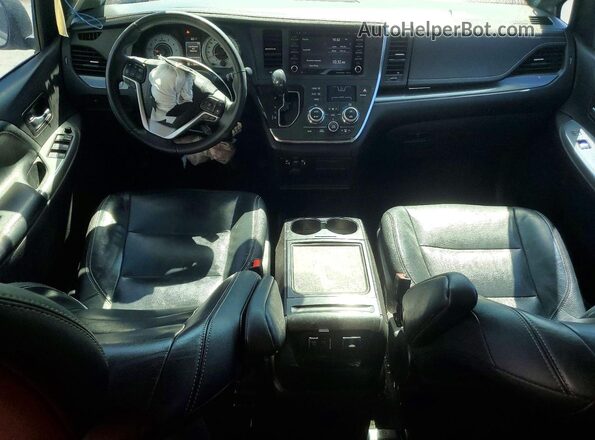 5TDXZ3DC4JS907049 2018 TOYOTA SIENNA Silver Առջևի վահանակի տեսք
