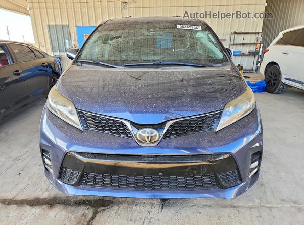 5TDXZ3DC4JS911585 2018 TOYOTA SIENNA Blue Widok z przodu