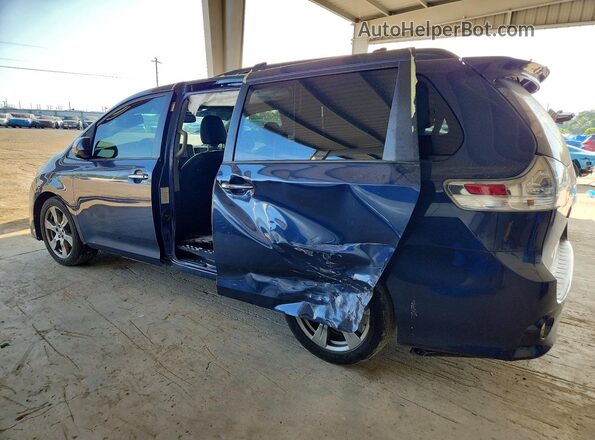 5TDXZ3DC4JS911585 2018 TOYOTA SIENNA Blue Tył lewy