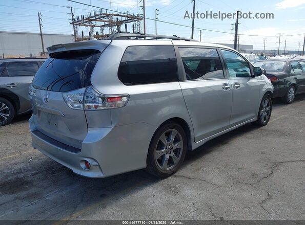 5TDXZ3DC5JS947995 2018 TOYOTA SIENNA Silver Հետևի աջ