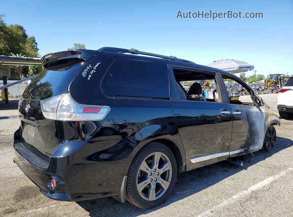 5TDXZ3DC5JS961721 2018 TOYOTA SIENNA Black Հետևի աջ