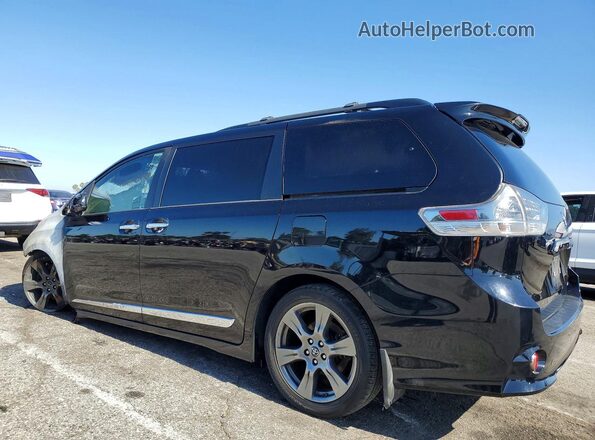 5TDXZ3DC5JS961721 2018 TOYOTA SIENNA Black Հետևի ձախ