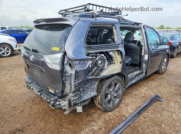 5TDXZ3DC7JS959257 2018 TOYOTA SIENNA Gray Trasero derecho