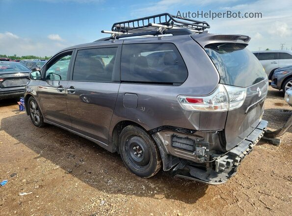 5TDXZ3DC7JS959257 2018 TOYOTA SIENNA Gray Trasero izquierdo