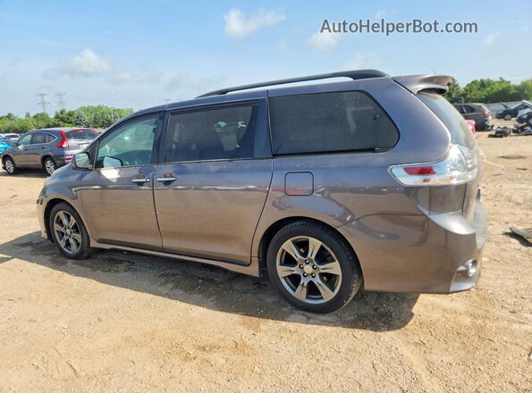 5TDXZ3DC8HS900695 2017 TOYOTA SIENNA Серый Задняя левая четверть