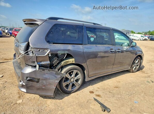 5TDXZ3DC8HS900695 2017 TOYOTA SIENNA Серый Задняя правая четверть
