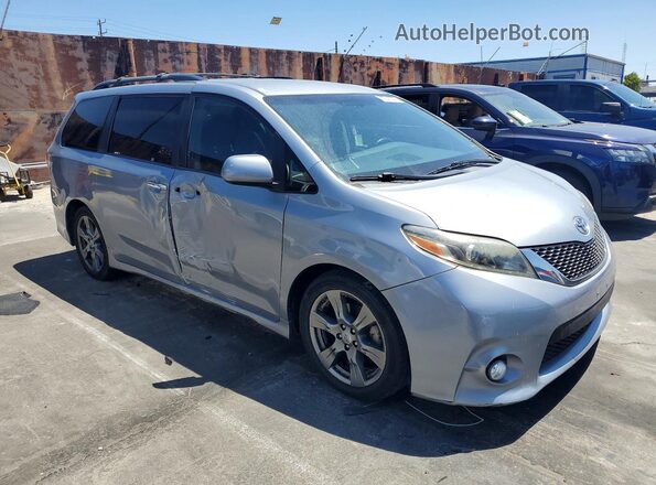 5TDXZ3DC9HS852804 2017 TOYOTA SIENNA Silver Առջևի աջ
