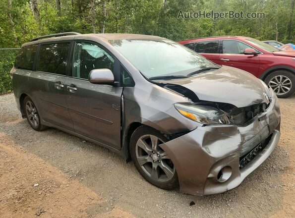 5TDXZ3DC9HS890243 2017 TOYOTA SIENNA Gray Front right