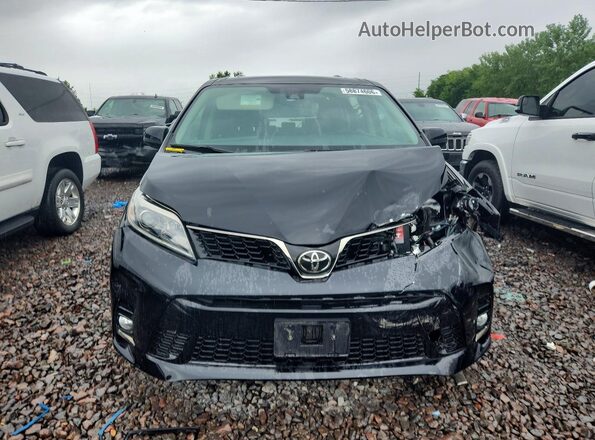 5TDXZ3DC9JS939852 2018 TOYOTA SIENNA Black Вид спереду