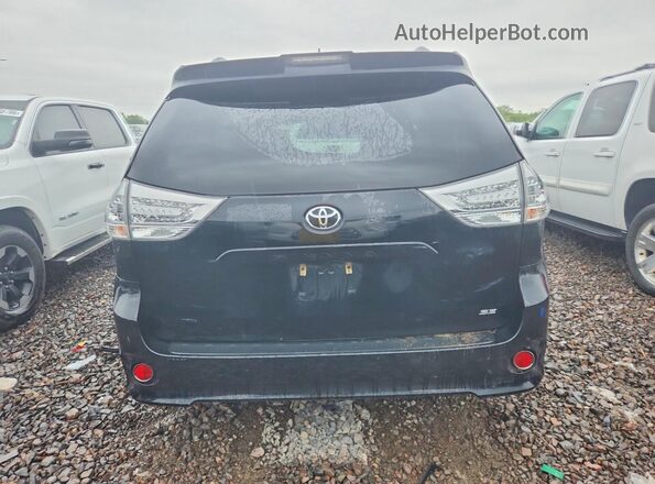 5TDXZ3DC9JS939852 2018 TOYOTA SIENNA Black Вид ззаду