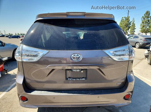 5TDXZ3DCXLS087367 2020 TOYOTA SIENNA Charcoal Հետևի տեսք