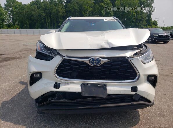 5TDYARAH0MS005467 2021 TOYOTA HIGHLANDER Белый Вид спереди