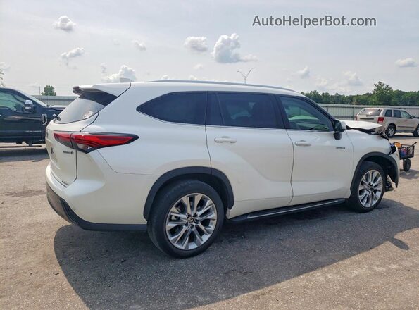 5TDYARAH0MS005467 2021 TOYOTA HIGHLANDER Белый Задняя правая четверть