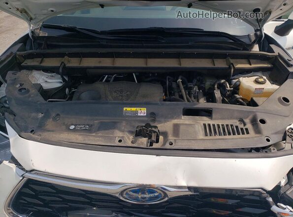 5TDYARAH0MS005467 2021 TOYOTA HIGHLANDER Белый Вид подкапотного пространства