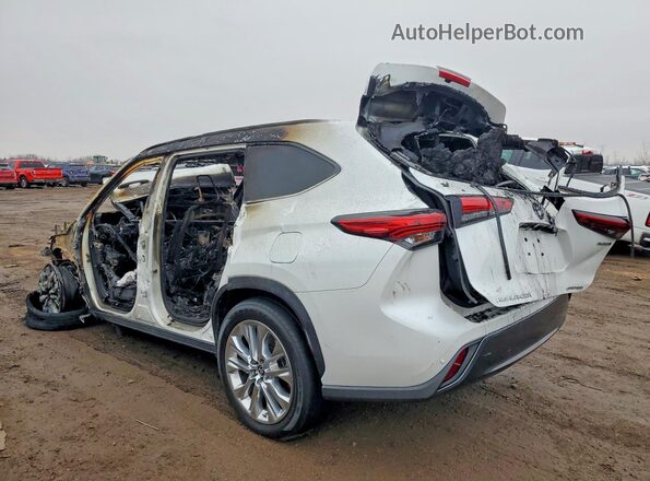 5TDYARAH5NS512947 2022 TOYOTA HIGHLANDER White Tył lewy