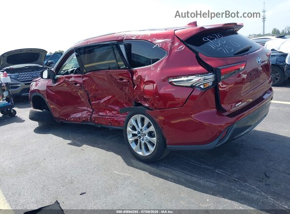 5TDYARAH5PS019370 2023 TOYOTA HIGHLANDER Red Հետևի ձախ