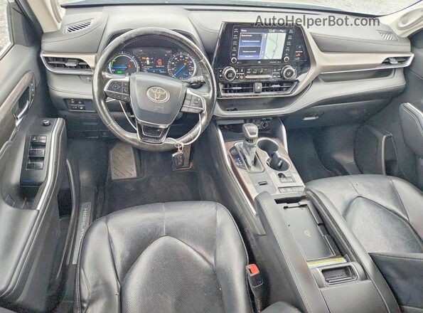 5TDYARAHXMS006660 2021 TOYOTA HIGHLANDER Black Dashboard view