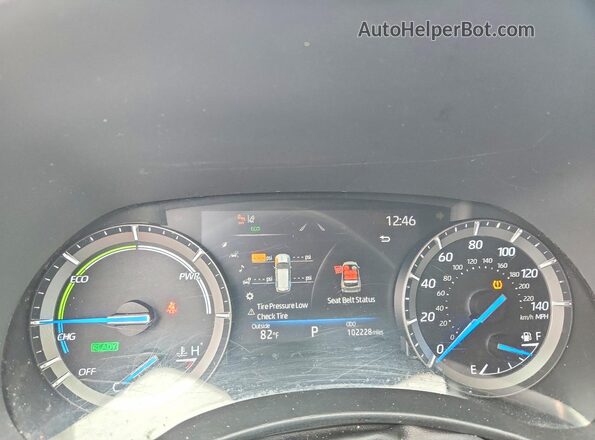 5TDYARAHXMS006660 2021 TOYOTA HIGHLANDER Black Instrument cluster view