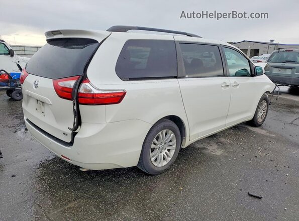 5TDYK3DC0GS703639 2016 TOYOTA SIENNA White Задня права чверть