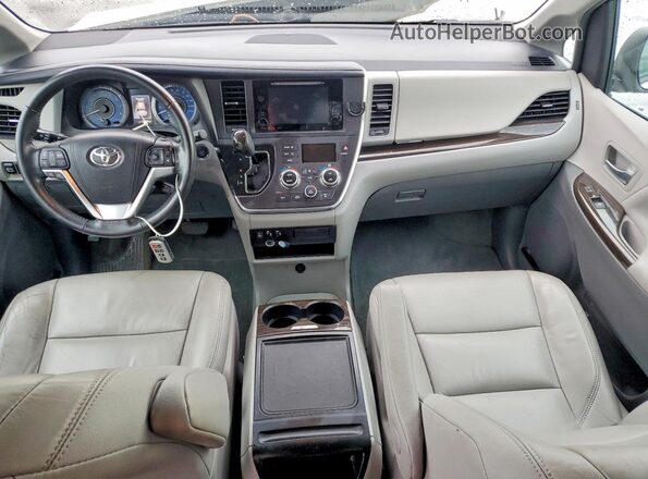 5TDYK3DC0GS703639 2016 TOYOTA SIENNA White Вид панелі приладів