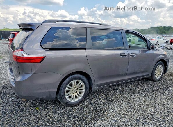 5TDYK3DC0GS707934 2016 TOYOTA SIENNA Gray Trasero derecho