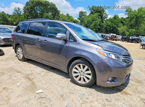 5TDYK3DC0GS758771 2016 TOYOTA SIENNA Серый Передняя правая четверть