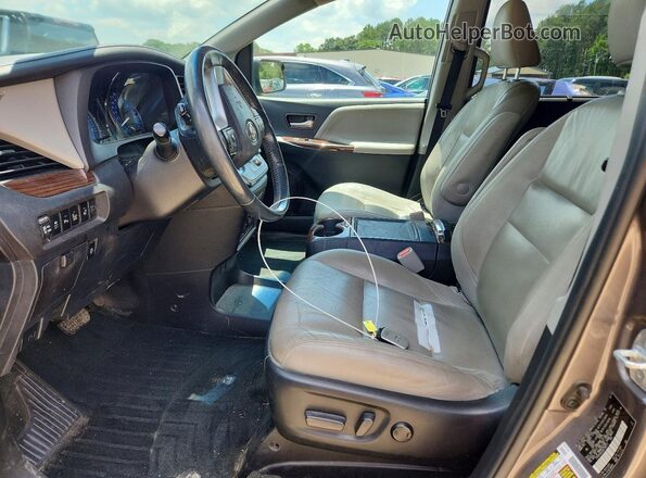 5TDYK3DC0GS758771 2016 TOYOTA SIENNA Серый Вид салона спереди
