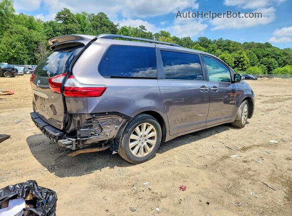 5TDYK3DC0GS758771 2016 TOYOTA SIENNA Серый Задняя правая четверть