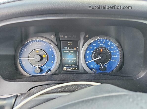 5TDYK3DC0GS759788 2016 TOYOTA SIENNA Gray Instrument cluster view