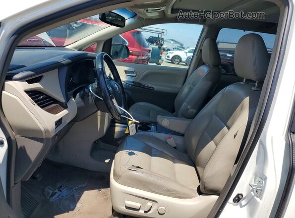 5TDYK3DC1GS755409 2016 TOYOTA SIENNA White Vista interior delantera