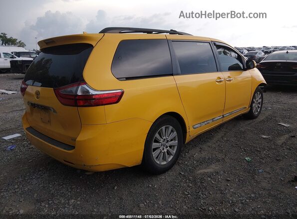 5TDYK3DC1GS763400 2016 TOYOTA SIENNA Yellow Задня права чверть