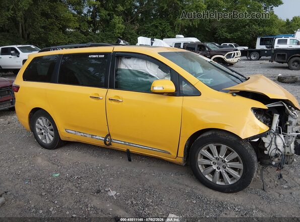 5TDYK3DC1GS763400 2016 TOYOTA SIENNA Yellow Панорамний вид салону 360°