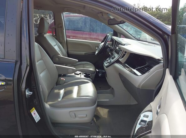 5TDYK3DC2GS723326 2016 TOYOTA SIENNA Black წინა სალონის ხედი