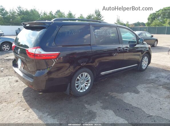 5TDYK3DC2GS723326 2016 TOYOTA SIENNA Black უკანა მარჯვენა