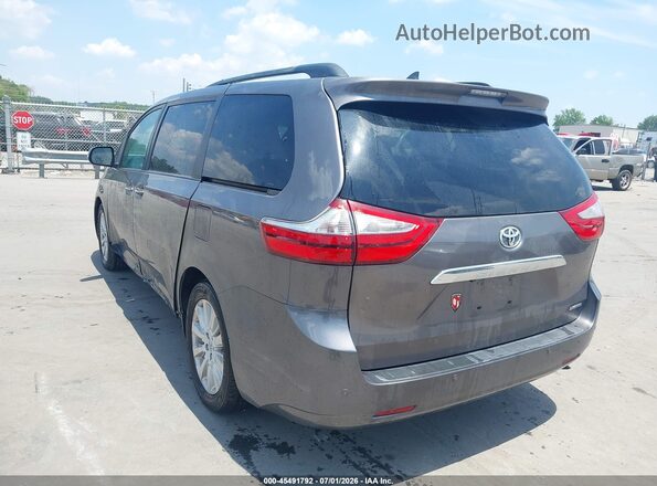 5TDYK3DC2GS725285 2016 TOYOTA SIENNA Gray უკანა მარცხენა